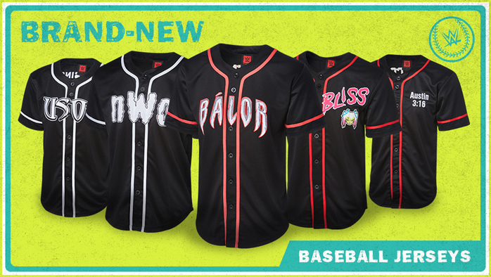WWE Baseball Jerseys