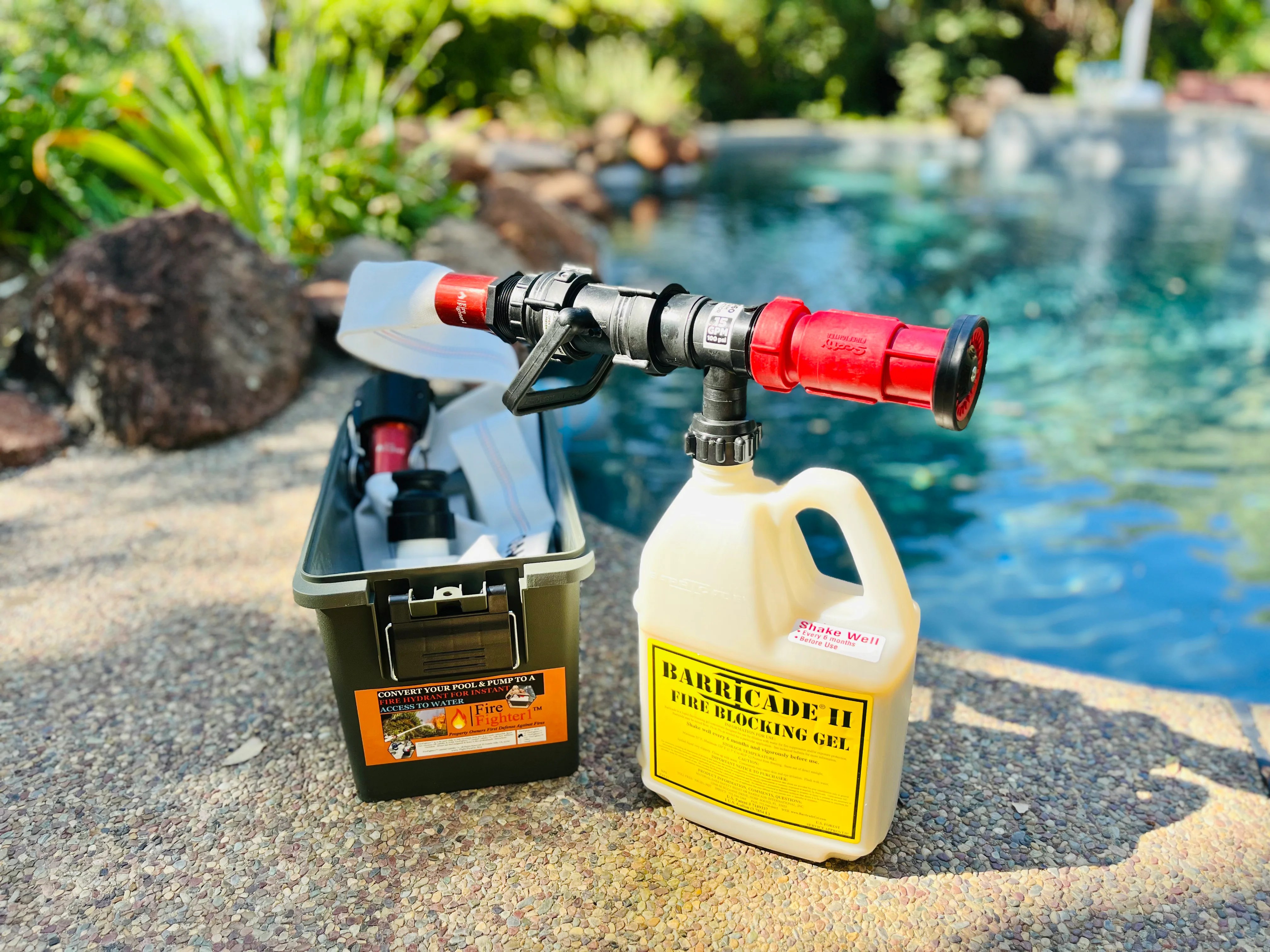 Barricade Fire Gel Upgrade w/ Scotty FireFighter Nozzle 1 Gallon