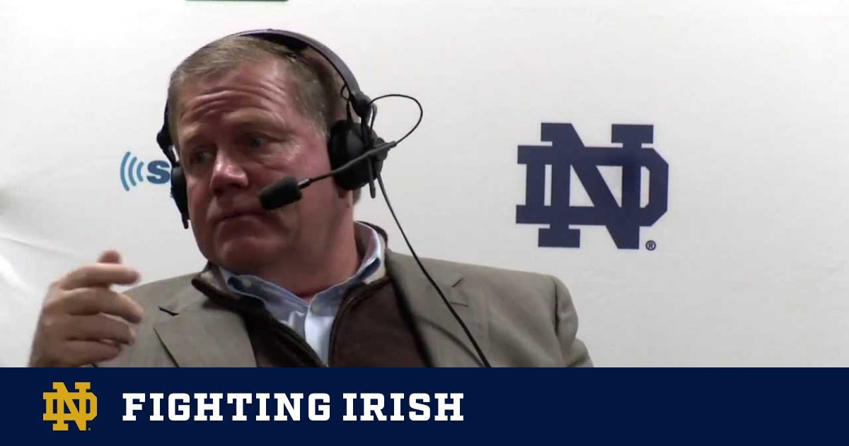 Coach Kelly Sirius/XM Town Hall ‘Player Over Play’ Notre Dame