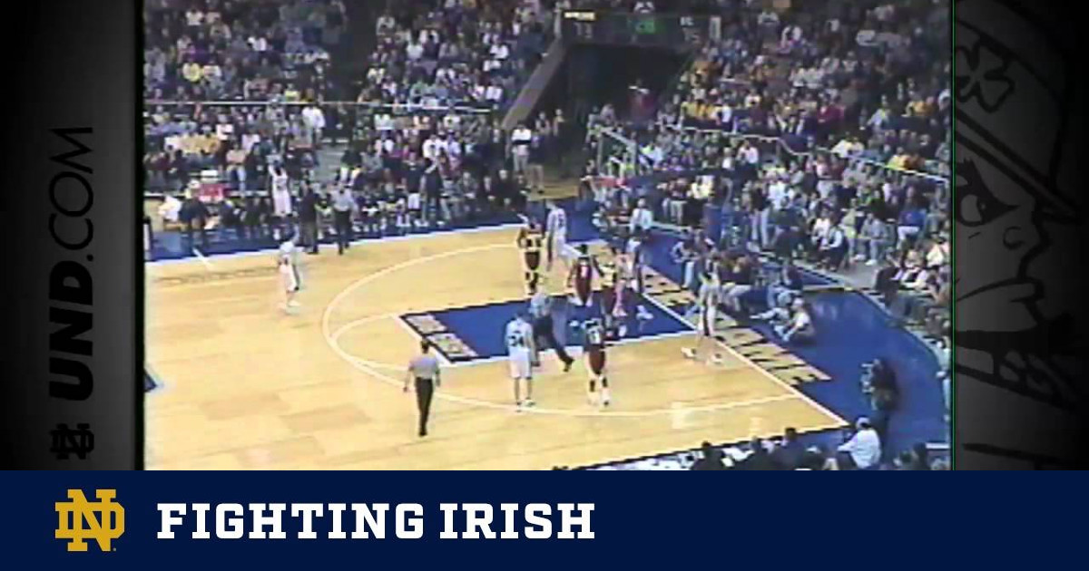 Notre Dame Basketball vs. Boston College Feb. 21, 2001 Notre Dame Fighting Irish Official