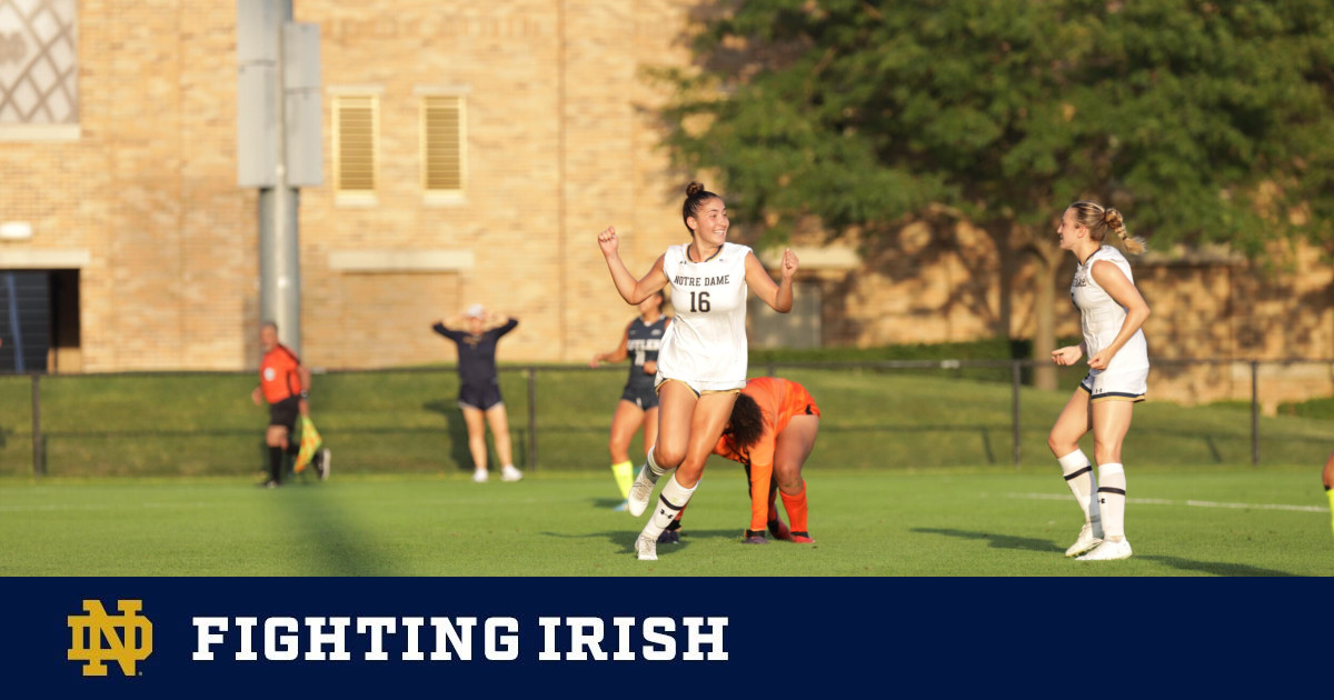 Notre Dame women's soccer squad defeats Butler 41 in a dominant