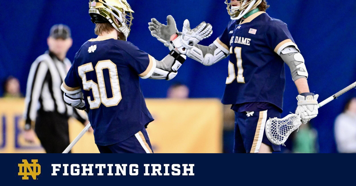 Notre Dame Lacrosse Dominates Marquette with a 218 Victory and Sets