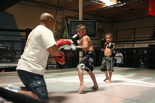 These Vicious Four Year Olds Train For MMA Cage Fighting