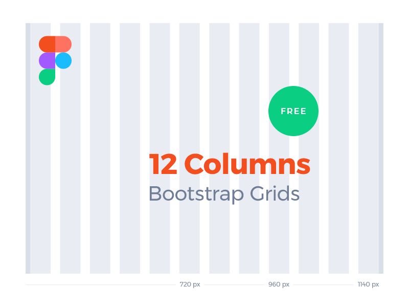 12 Columns Bootstrap Grids Free Figma Resource Figma Elements