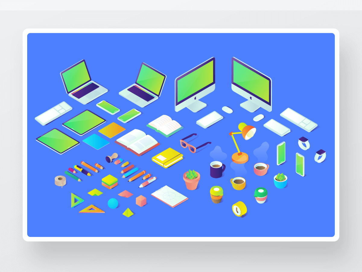 Isometric Illustrations Free Figma Resource Figma Elements