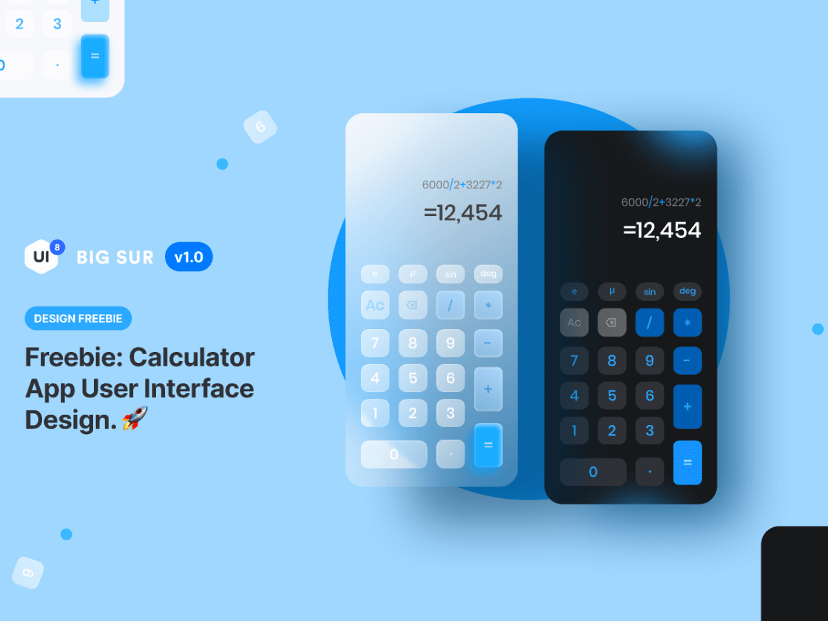 Calculator App UI Free Figma Resource Figma Elements