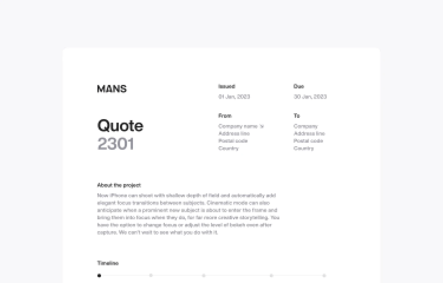 Quote Template free figma template for Uncategorized
