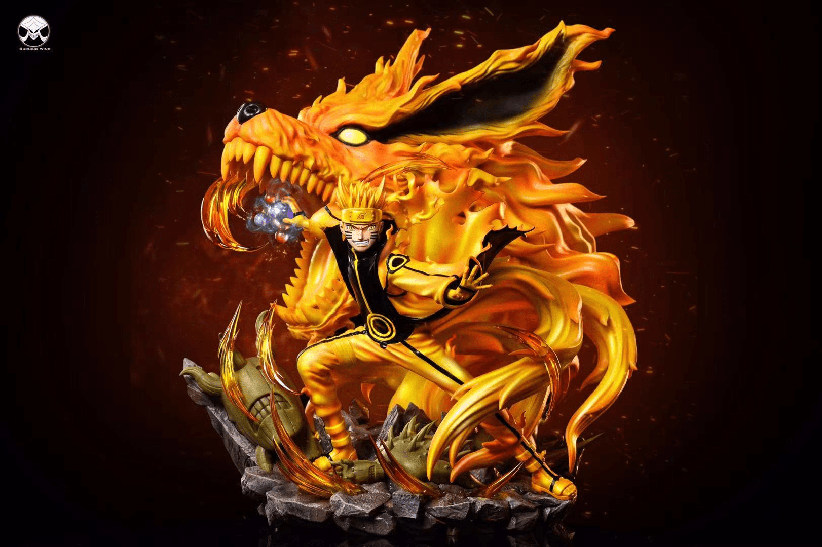 1/7 Scale Kurama/ Kurama Sage Mode Naruto Uzumaki Naruto Resin Statue