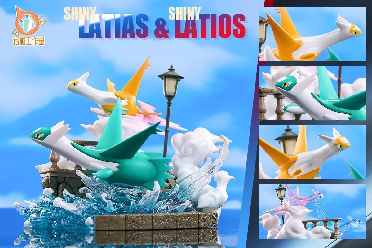 1/20 Scale World Zukan Latias & Latios Pokemon Resin Statue