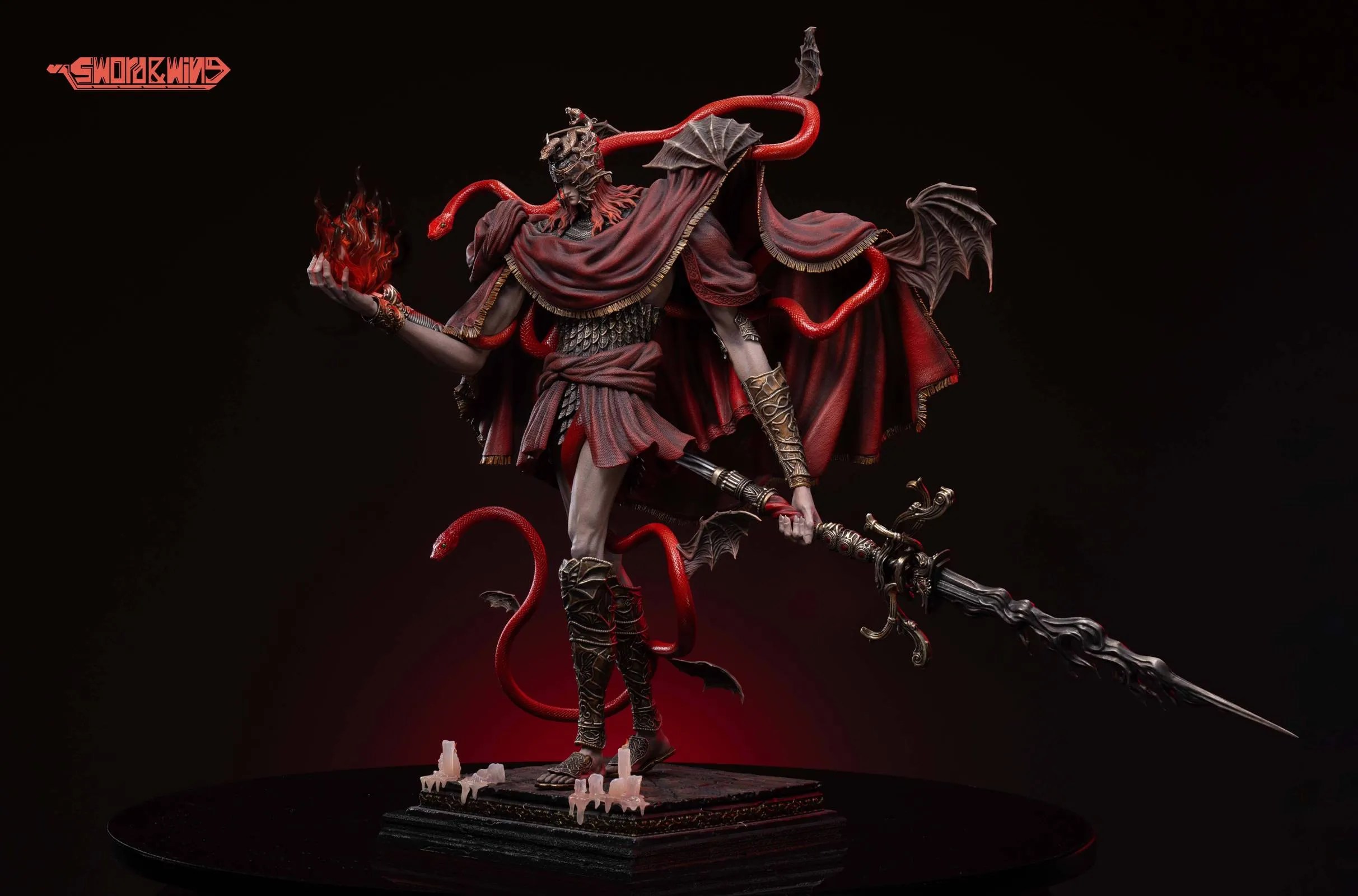 SW10 Messmer the Impaler with LED Elden Ring Resin Statue Sword