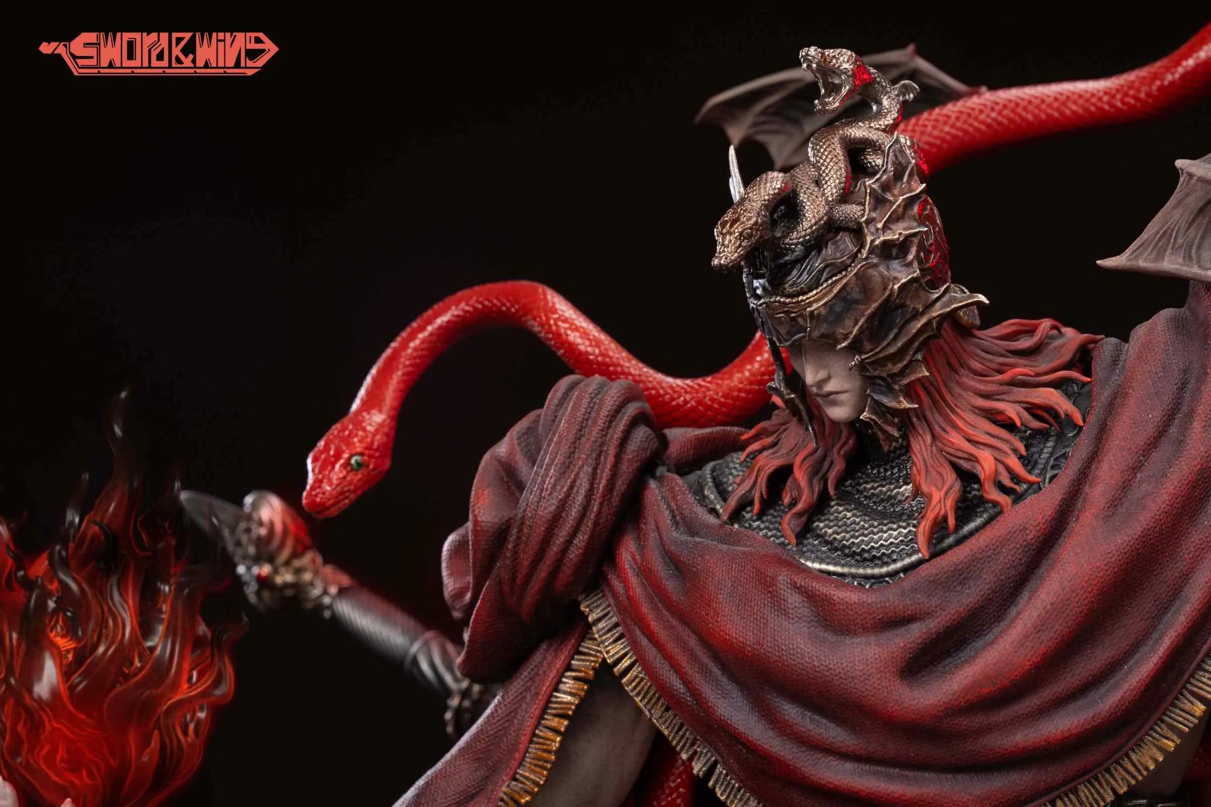 SW10 Messmer the Impaler with LED Elden Ring Resin Statue Sword