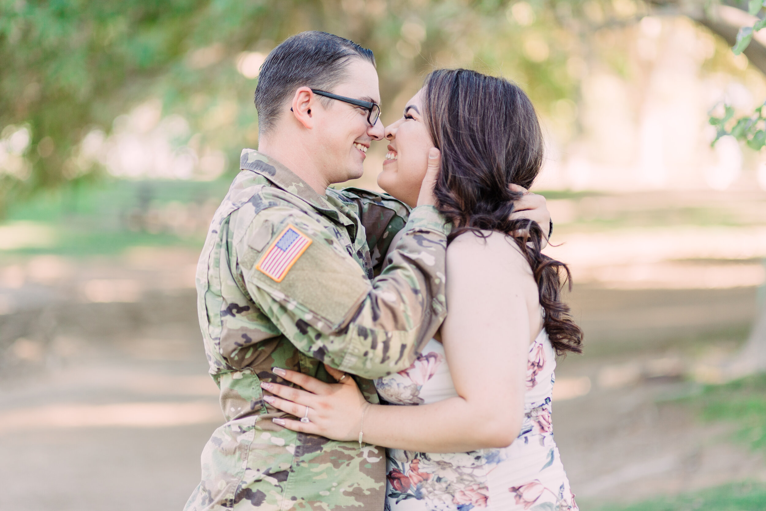 Luxury Picnic Engagement Photos at Floyd Lamb Park in Las Vegas, Nevada