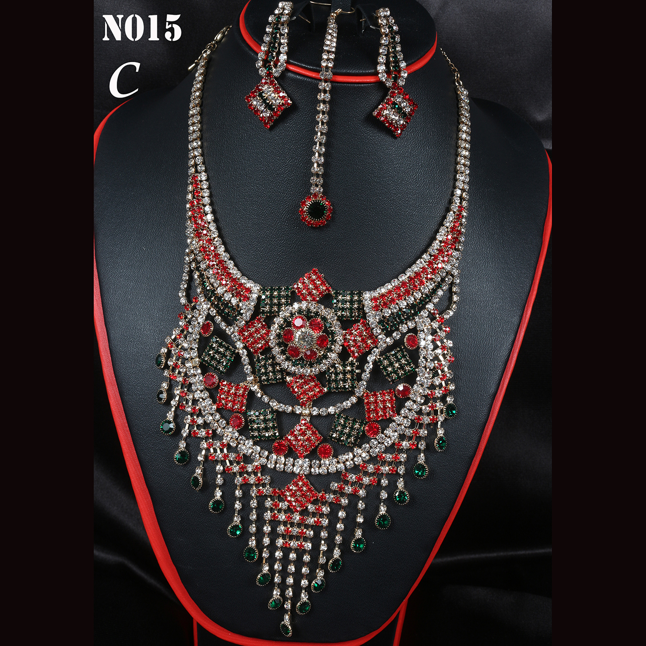 Luxury Indian Pistachio Necklace N015 Fika Shop