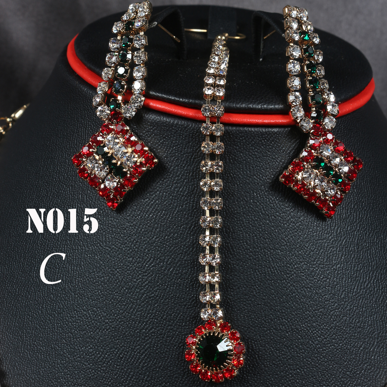Luxury Indian Pistachio Necklace N015 Fika Shop
