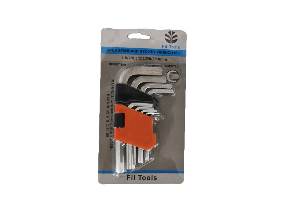 Set of hex wrenches, short type Fil & Fil