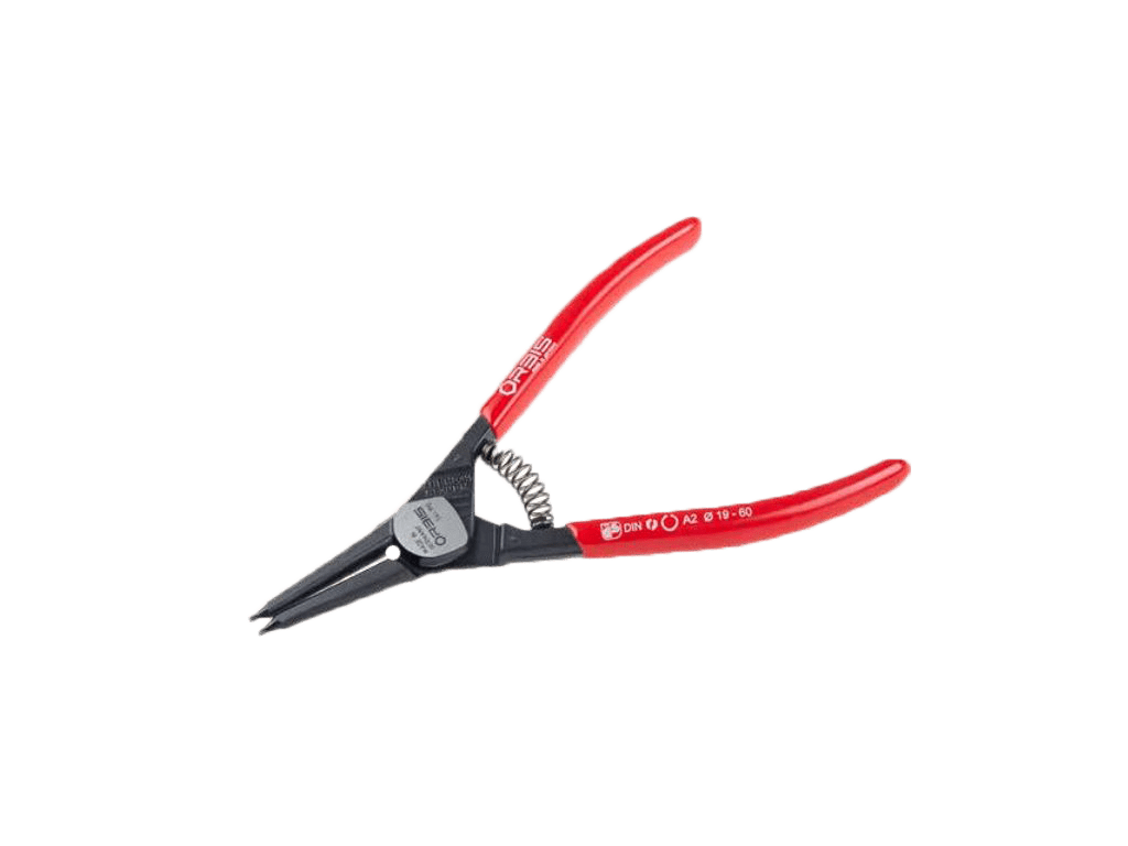 Mini external lock rings pliers with spring, straight Fil & Fil