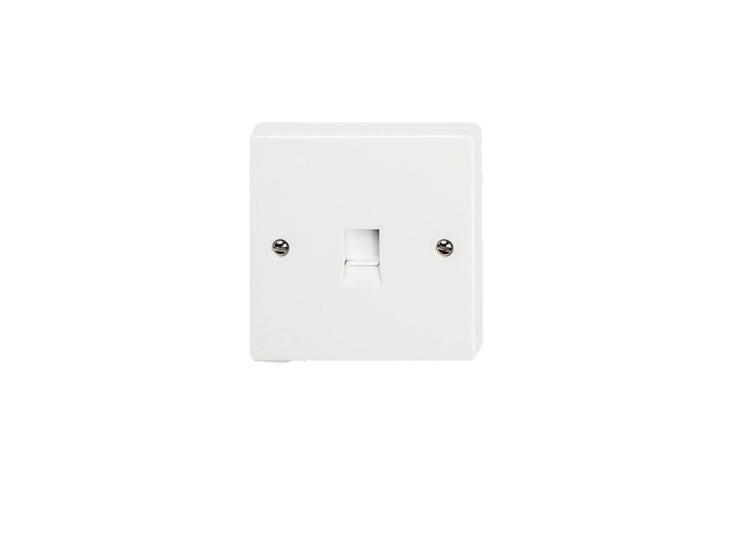 Telephone Socket 1 Gang Master Fil & Fil