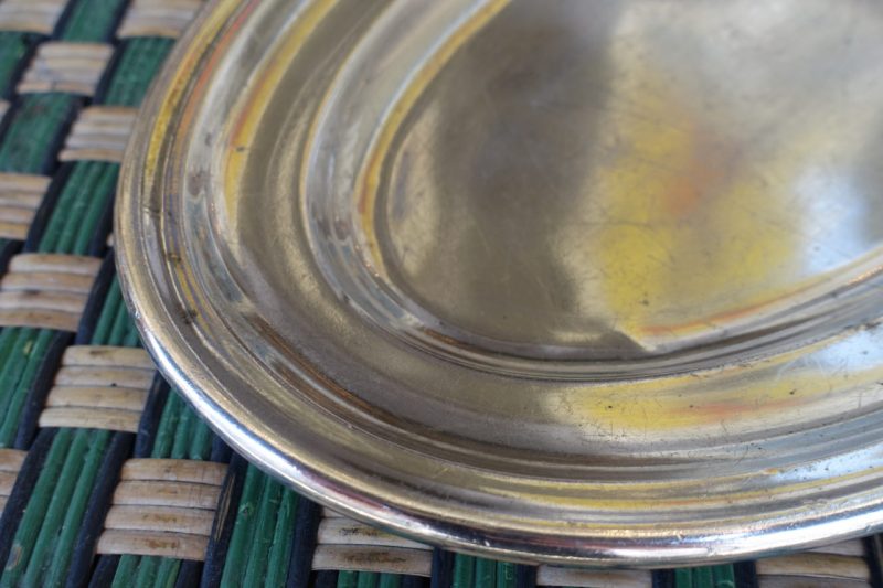 Silver Plate Serving Platter Fil De Fer