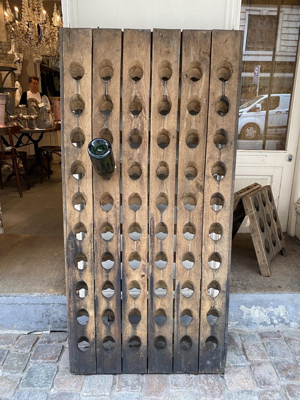 ½ Pupitre Champagne/Wine Rack Fil De Fer