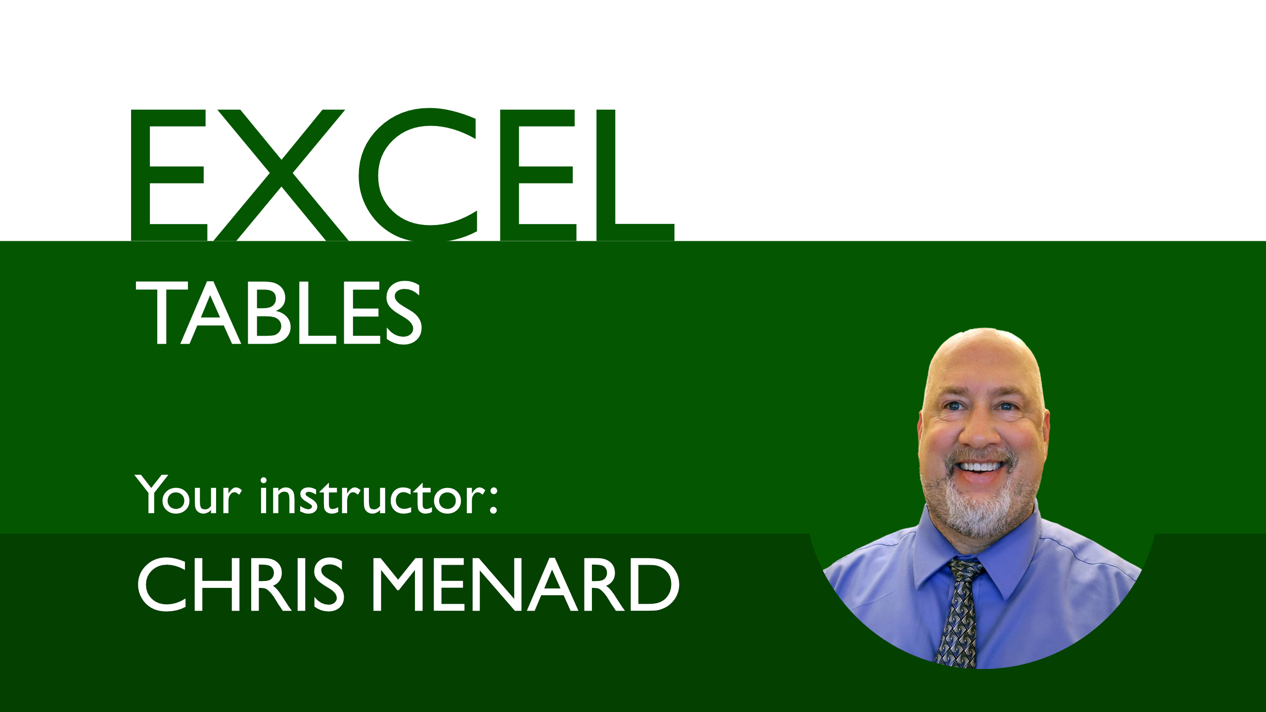 Ten Reasons to use Tables in Excel Chris Menard Training