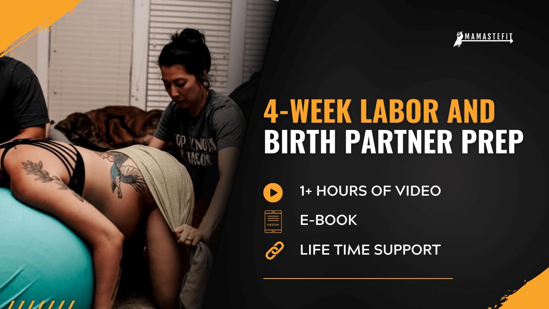 Birth Partner Prep Program 4Weeks (EBook) MamasteFit