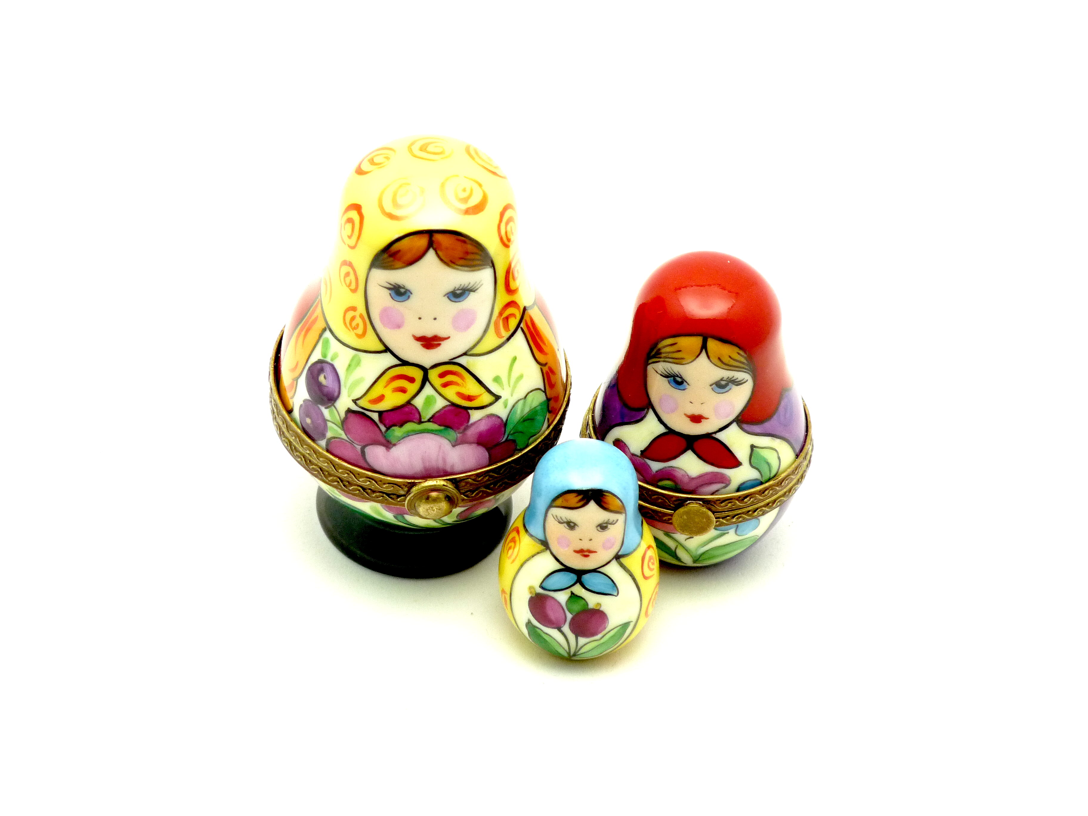 Russian dolls.. Limoges Boxes and Figurines Limoges Factory Co.