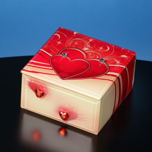 Love You Glass Music Box Unique Collectible Music Boxes