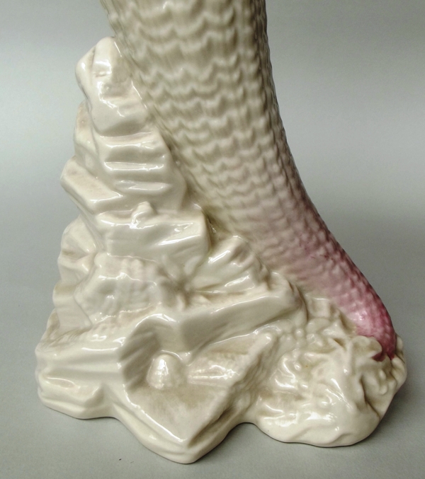 958 Sold Irish Belleek Cornucopia Vase Second Black Mark 18911926