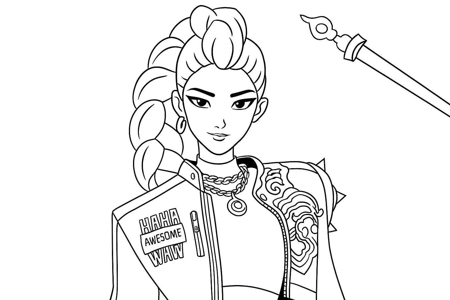 Free rumi kpop demon hunters coloring pages generator 36 rumi kpop