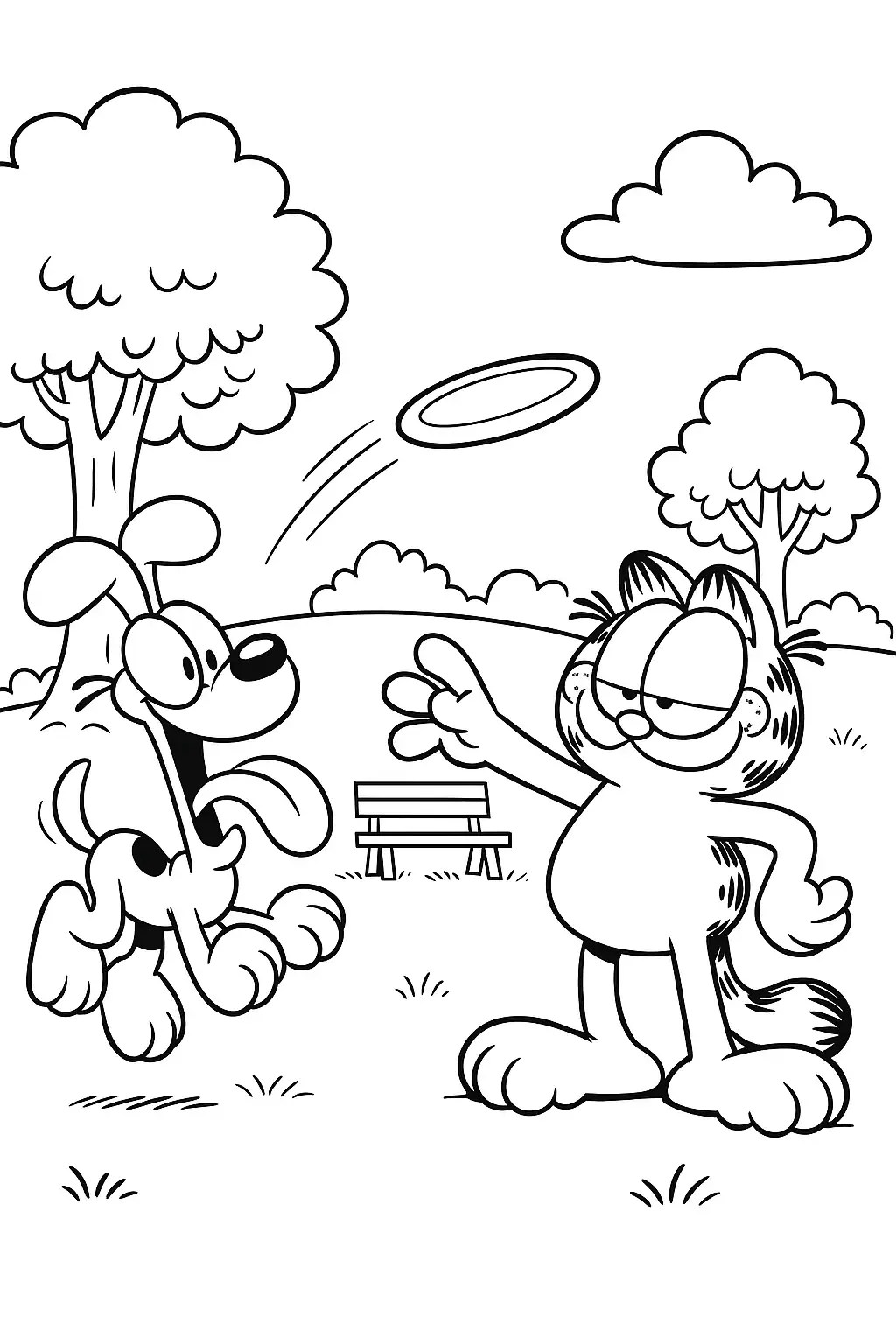 Free garfield coloring pages printable generator 20 garfield coloring