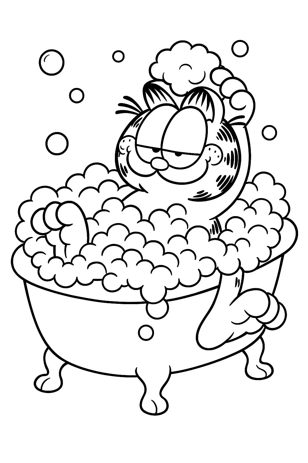 Free garfield coloring pages printable generator 20 garfield coloring