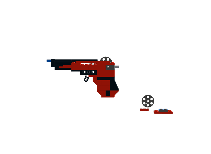 Rubber band pistol from Kevin183 from BrickLink Studio [BrickLink]
