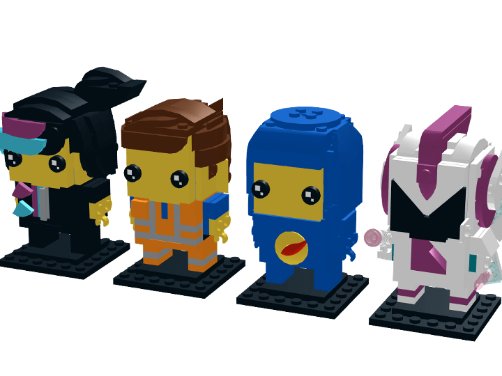 Lego Movie 2 Brickheadz buildable from BrickLink Studio [BrickLink]