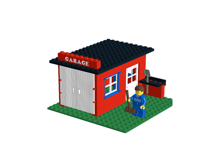 3612 Garage from BrickLink Studio [BrickLink]