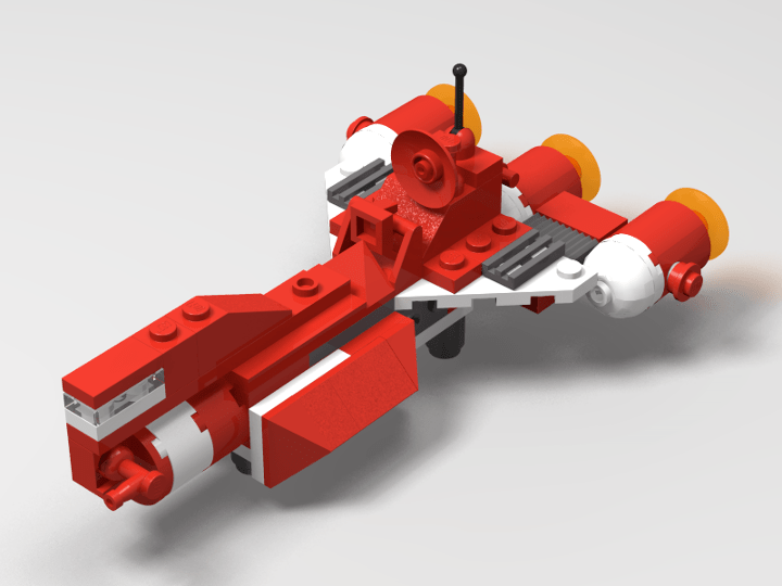 Republic Cruiser Minikit LEGO Star Wars I & TCS from BrickLink Studio