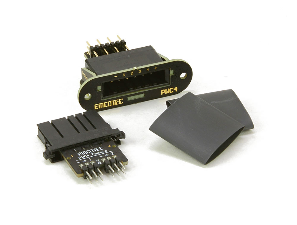 Emcotec PWC4 Power Servo Connector Set No Soldering (Up to 4 Servos)