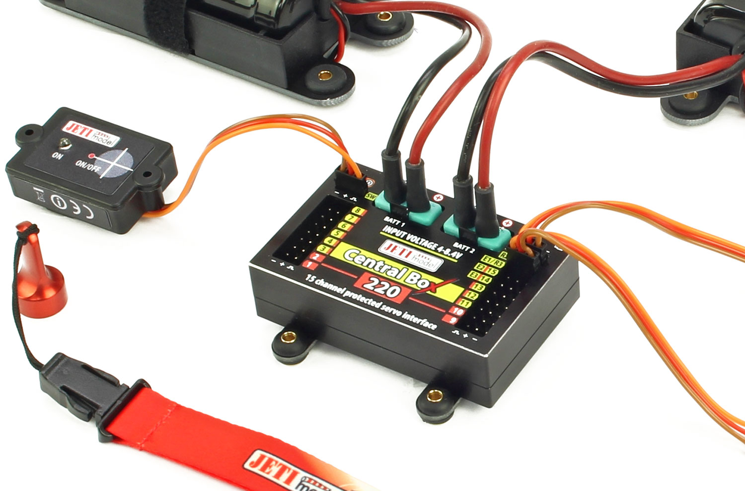 Jeti Central Box 220 Power Distribution Combo Switch & R3