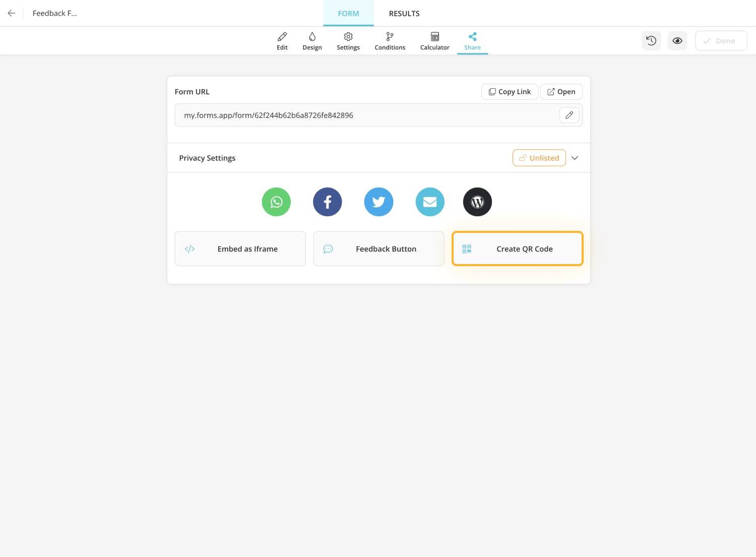 How to share your forms through QR codes Help Center forms.app