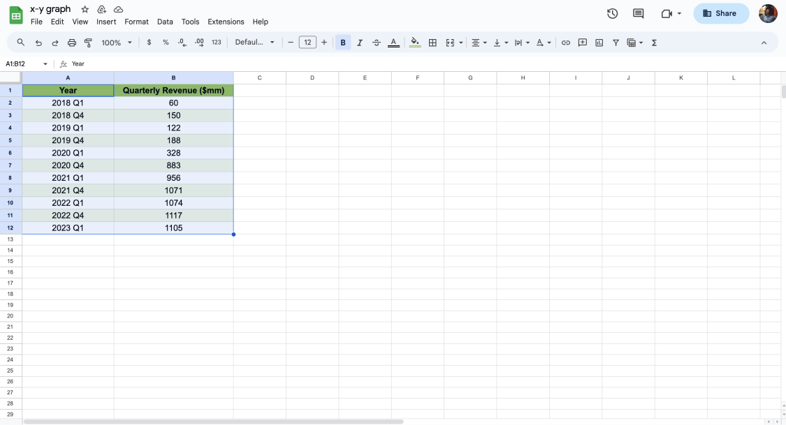How to make an xy graph in Google Sheets (Step by step) forms.app
