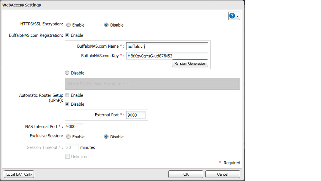[Update] Hướng dẫn cài đặt Nas Buffalo truy cập từ xa qua WebAccess