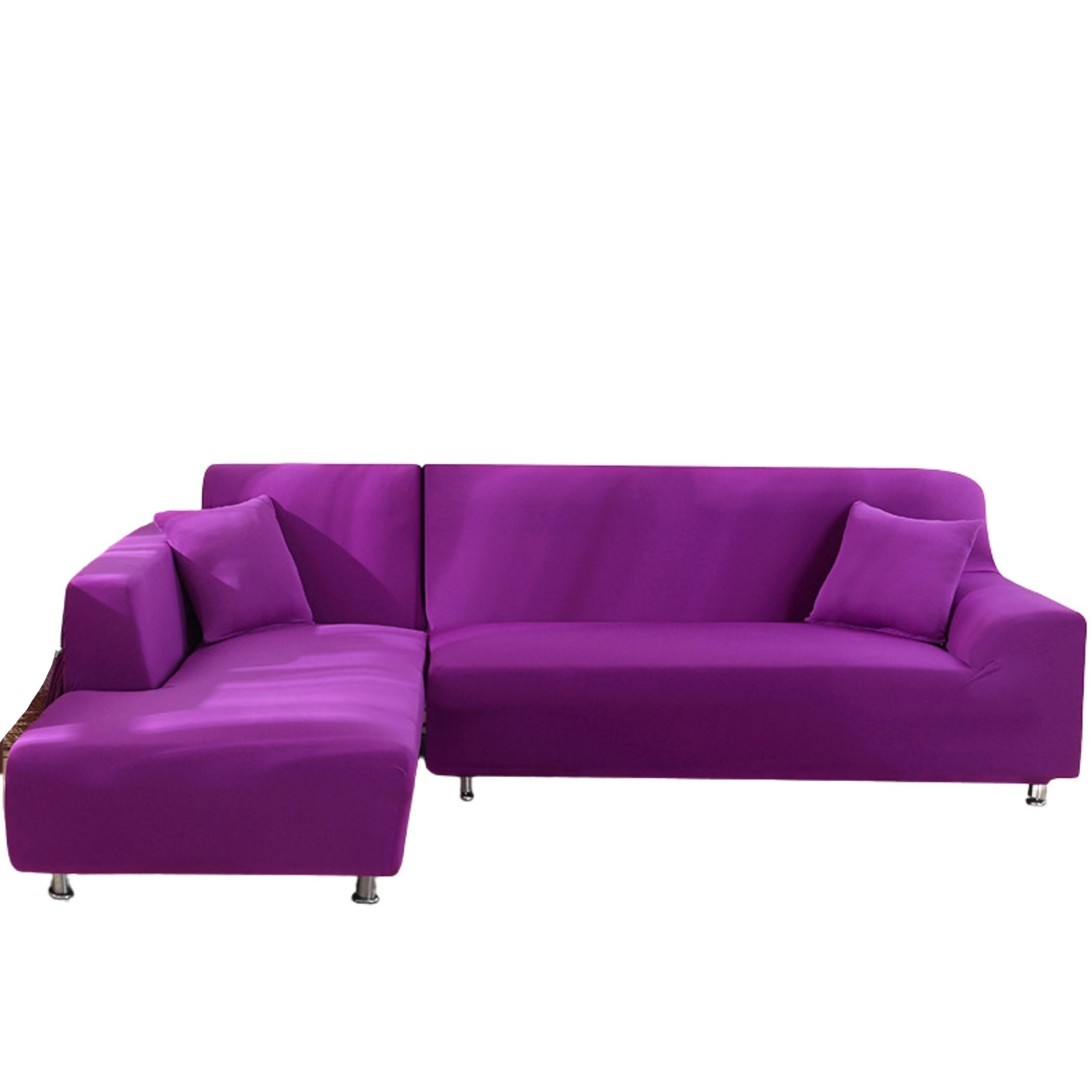 Sectional Sofa Cover L Shape,2pc Stretch Sofa Slipcover Spandex Nonslip Couch Covers Furniture