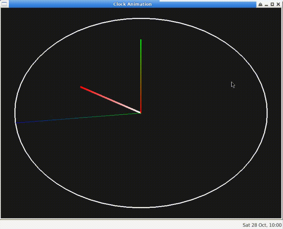 Project Create a Simple Clock Animation with OpenGL LabEx
