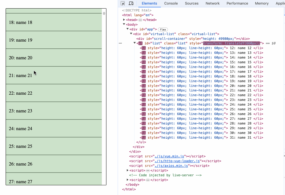 Project Implement Efficient Virtual Scrolling with Vue.js LabEx