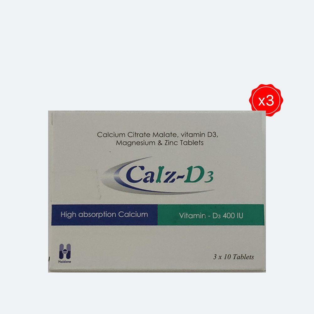 [BUNDLE OF 3] CALZD3 TABLETS 30'S Manadr