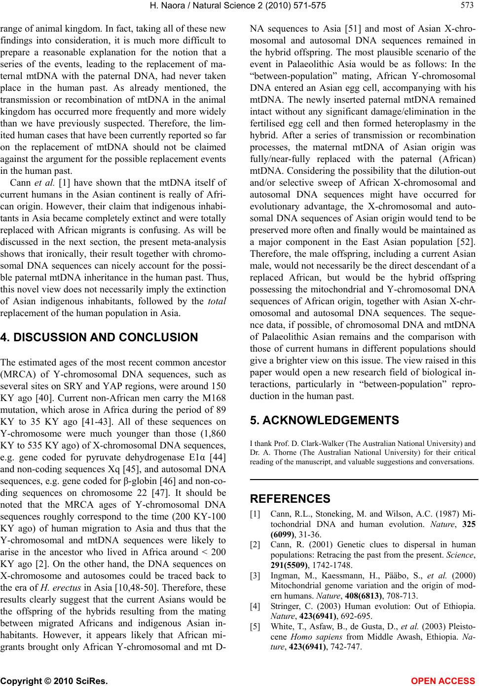 Evolution of Homo sapiens in Asia an alternative implication of the