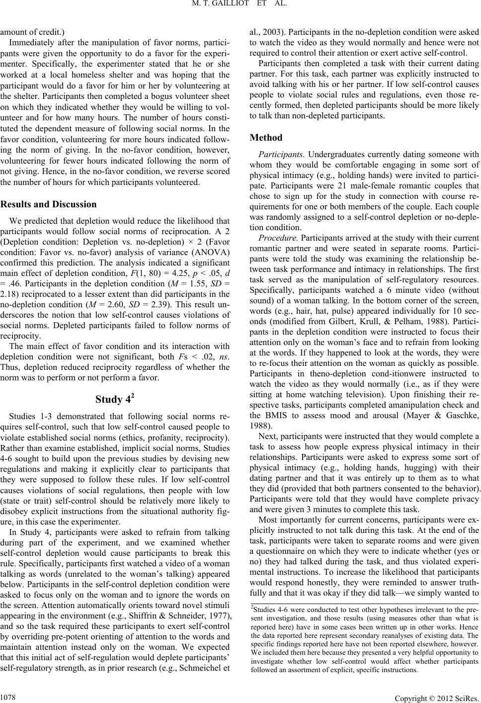 Breaking the Rules Low Trait or State SelfControl Increases Social