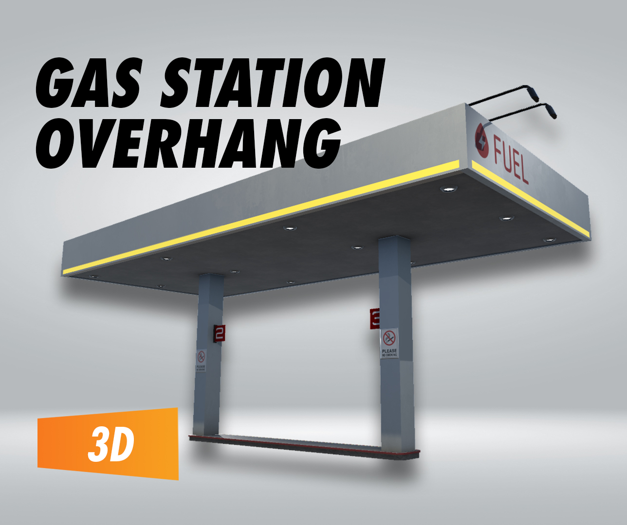 Gas Station Overhang Filebase for Unity