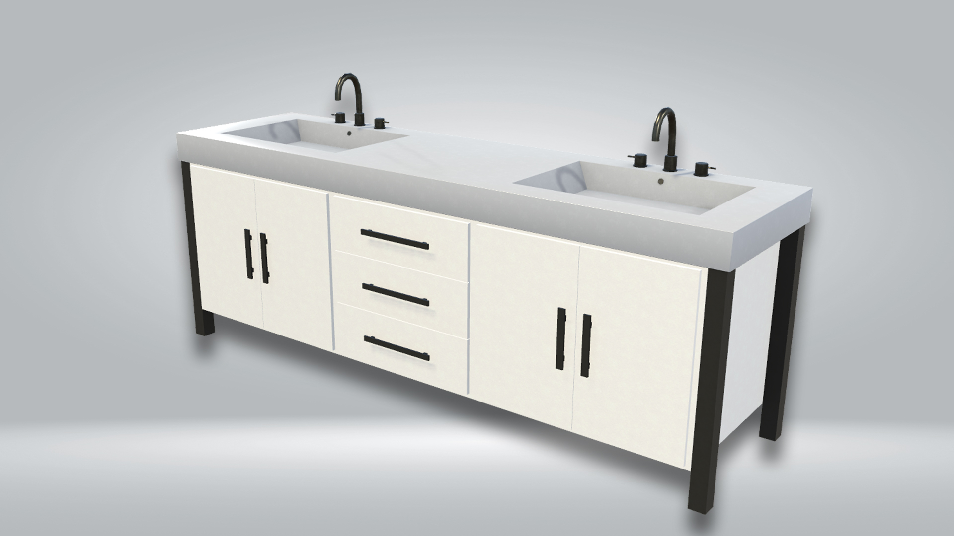 Bathroom Sinks 03 Filebase for Unity