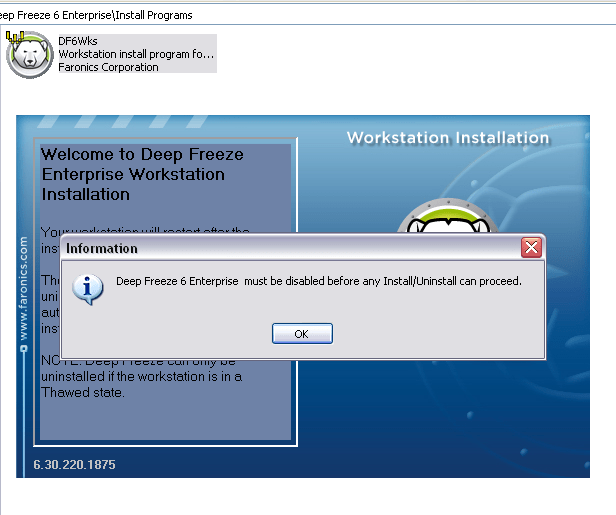 Solved How to disable Deep Freeze ? Experts Exchange