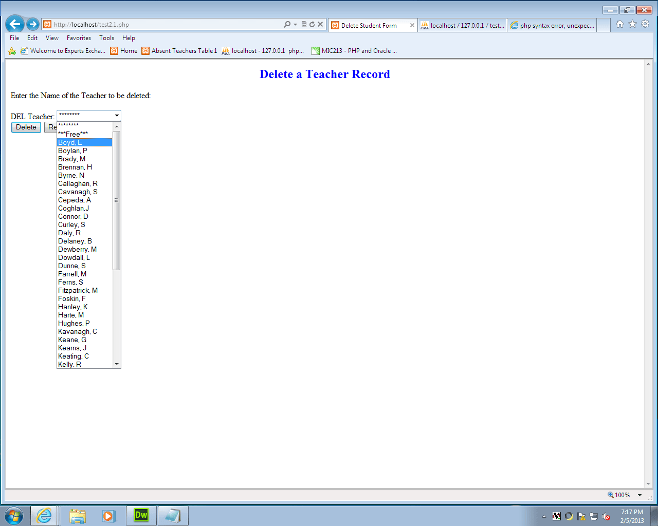 Solved php syntax error, unexpected Experts Exchange